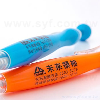 廣告筆-造型塑膠筆管禮品-單色原子筆-五款筆桿可選-採購訂製贈品筆_2